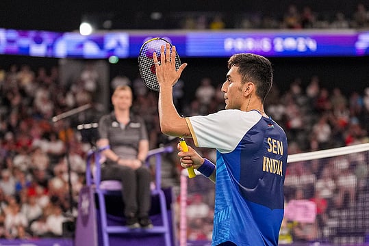 Paris Olympics 2024: Sen Beats Chou Tien Chen To Enter SFs - In Pics